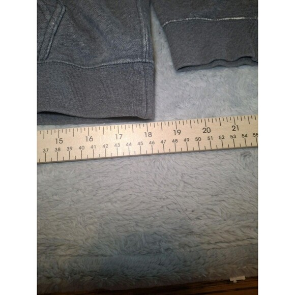 Nike Hoodie Mens Medium Grey Club Fleece Long Sleeve Sportswear Gray 804346-071 - Picture 7 of 11